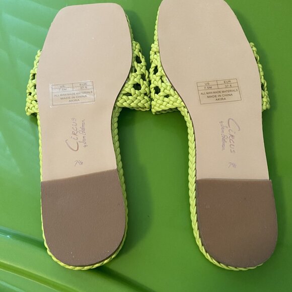 Circus by Sam Edelman Womens Akira Woven Flat Slide Sandas - Picture 2 of 4